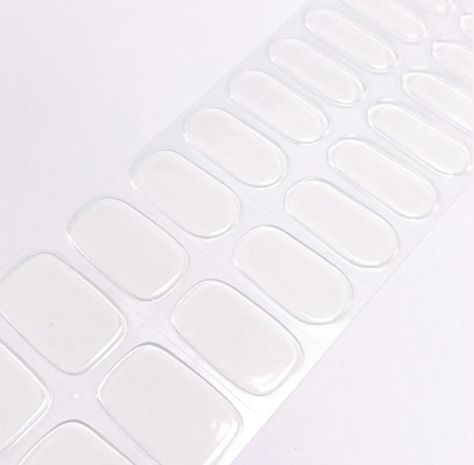 TRANSPARENT EXTENSION - STICKER KIT FOR SEMI CURED UV GEL NAILS