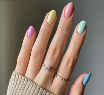 RAINBOW - SEMI CURED UV GEL NAIL STICKER KIT